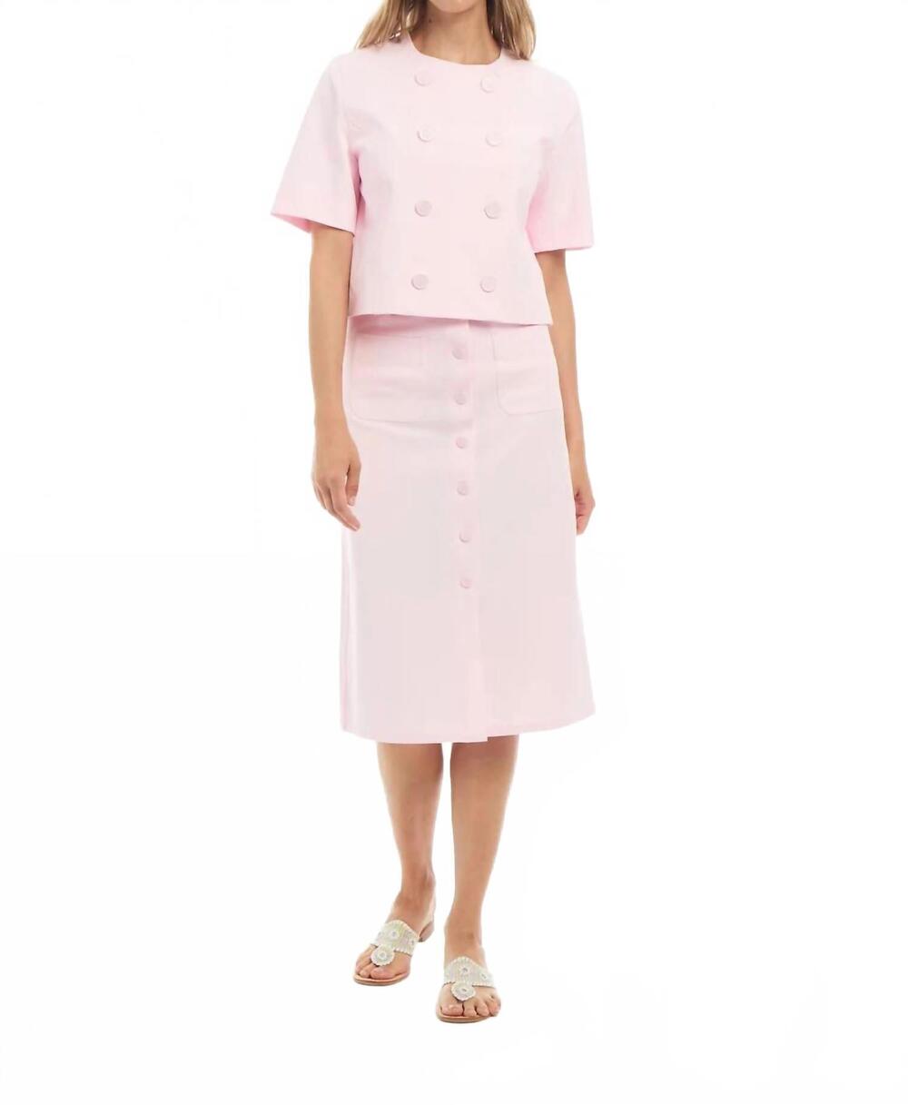 NEW PATTY KIM st tropez jacket in powder pink